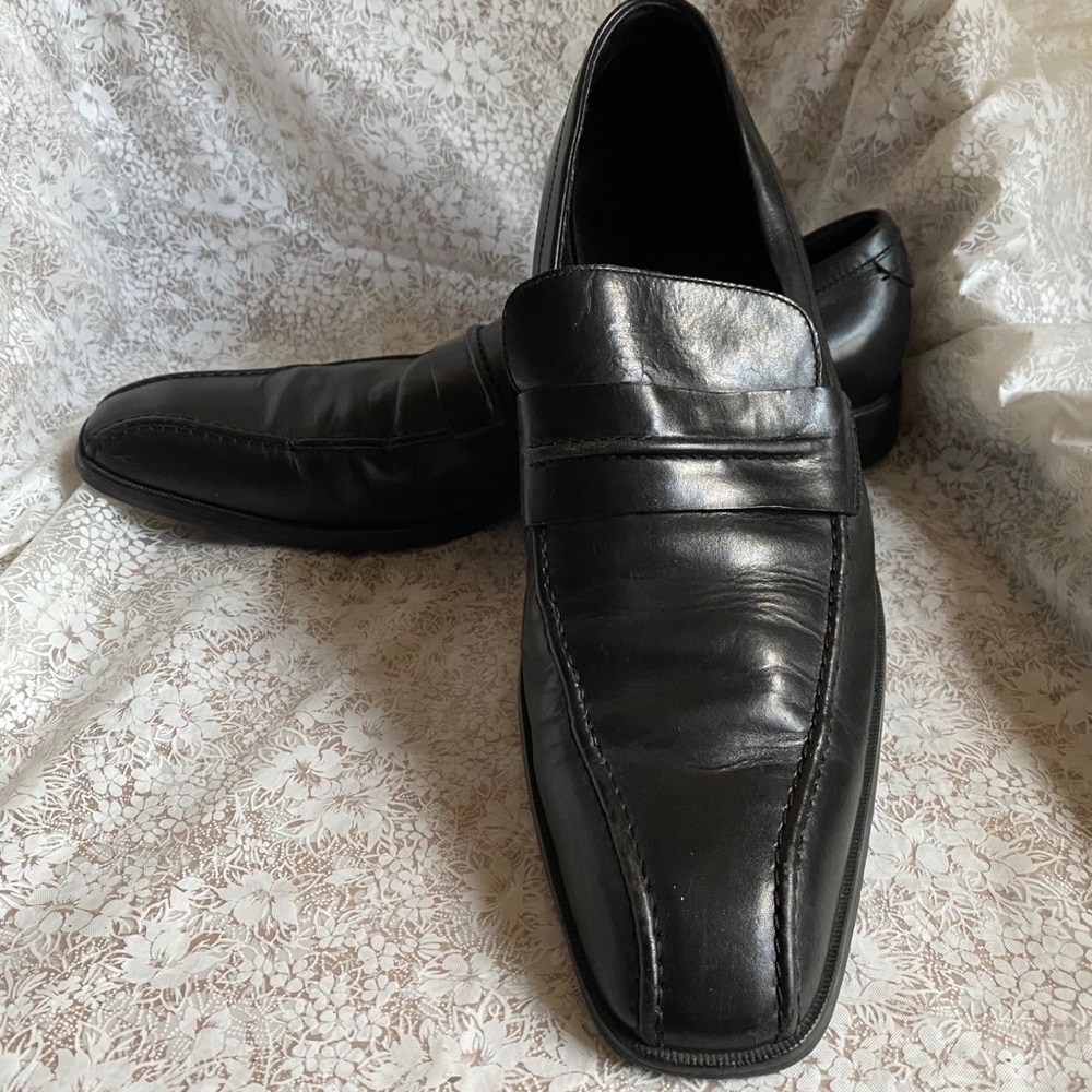 Calvin Klein Men’s BLACK Leather Dress shoes Sz11M
